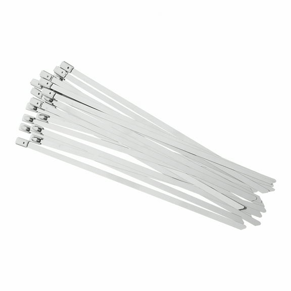TALENO 20pcs Stainless Steel Self-Locking Cable Ties Heavy-Duty Zip Ties Cable Ties For Electrical,Marine Secure Fastening Metal Ties Sturdy Metal Zip Ties