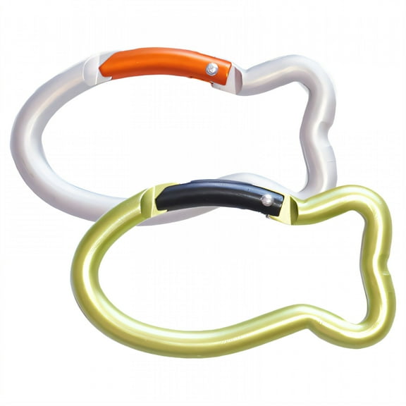 TALENO 2Pcs Carabiner Clip,Lightweight Build Aluminum Alloy Small Carabiner Clip,Multipurpose Clip 2.95"*1.61" Carabiner for Keys,Colormixing1,80N