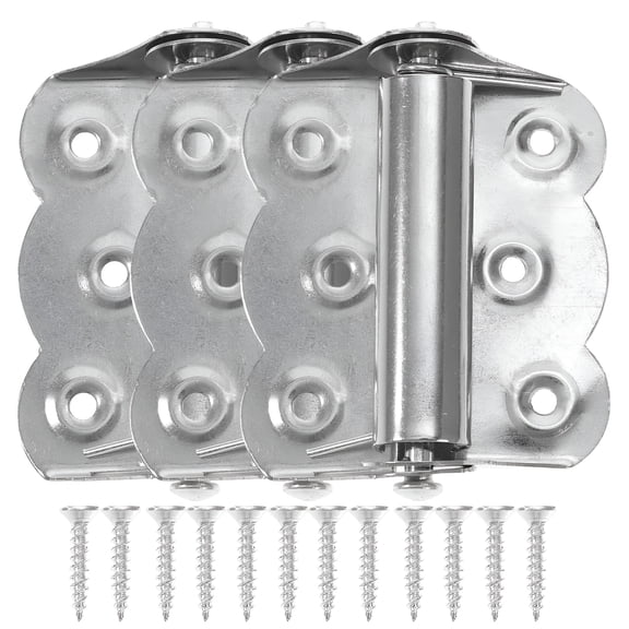 TALENO 3 Pcs Butterfly Self-closing Page Door Hinges Garage Heavy Duty Closer Screen Spring