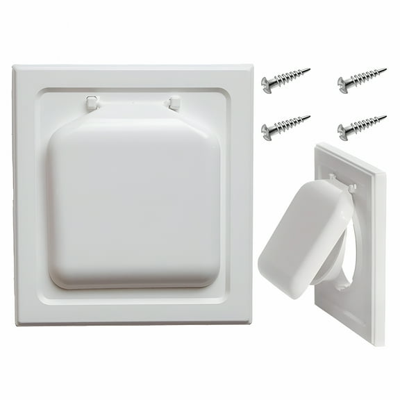 TALENO 4" Double Door Dryer Vent Cover Home Improvement Duct Vent Cover