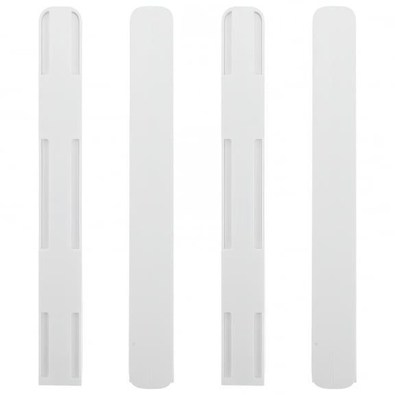 TALENO 4 Pcs Self-Adhesive Drawer Slides, 10.39" HIPS Storage Box Runners, White Cabinet Track Hardware