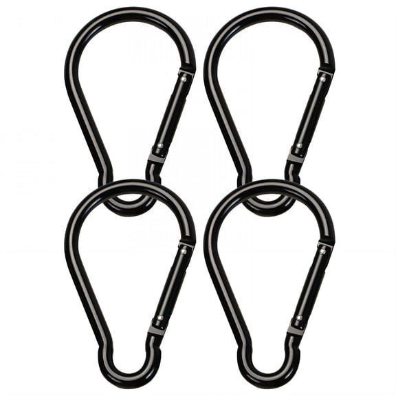 TALENO 4Pcs Carabiner Clip,Quick Link Aluminum Alloy Small Carabiner Clip,Gourd Shape 3.94"*2.36" Carabiner for Keys,50N