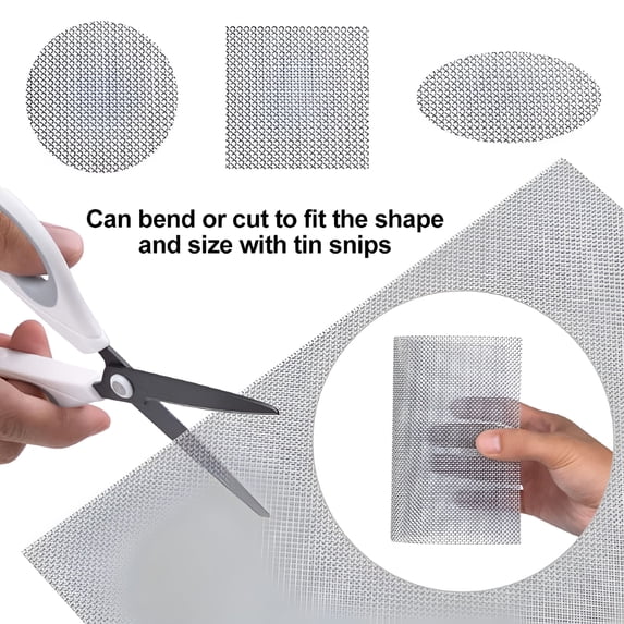 TALENO 6 pcs Wire Mesh,Sturdy Metal Mesh Sheets for DIY Projects Stainless Steel No Rust Mesh Screen