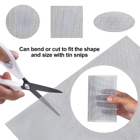 TALENO 6 pcs Wire Mesh,Sturdy Metal Mesh Sheets for DIY Projects Stainless Steel No Rust Mesh Screen