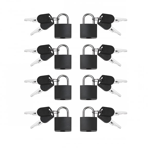 TALENO 8 Pack Locks Small Padlock with Key Luggage Gym Locker Lock Mini Colorful Padlock for Outdoor School Home