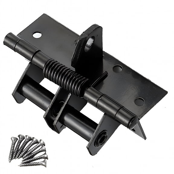 TALENO Automatic Self-Closing Door Hinges Heavy Duty Spring Door Closer for Front Door Black