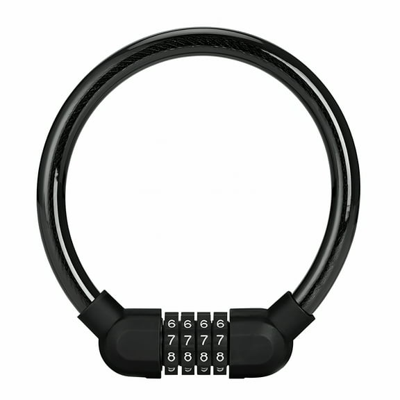 TALENO Bike Locks Heavy Duty Anti Theft, Combo Bike U Lock, 4-Digit Resettable Combination E-Bike Large U Shaped Lock for Electric Bike, Bicycle, Escooter, Motorcycle, Door