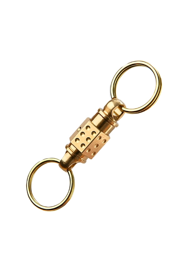 Brass Swivel Gimbal Ring Keychain Quick Release For Car Key Backpack Connect