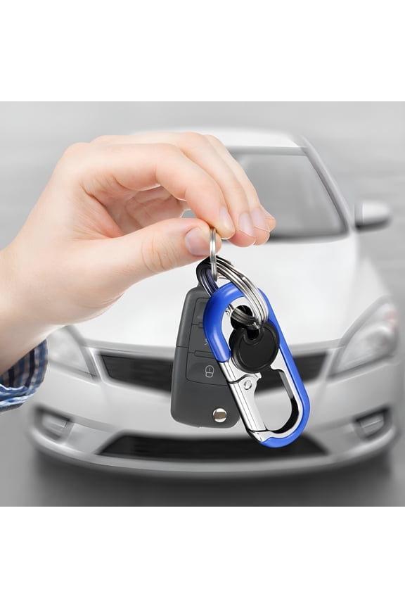 Car Key Chain Clip with Key Rings Rotatable Live Lock Buckle Anti-lost Heavy Duty Pants Waist Hoop Keychain Key Fob Key Fob Holder Keyring Holder
