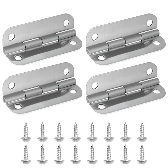 TALENO Cooler Hinge Heavy Duty Stainless Steel Hinges Fit Ice Chests All 25-165 Quart High Strength Cooler Replacement Parts (with 16Pcs Screws) - 4 Pack