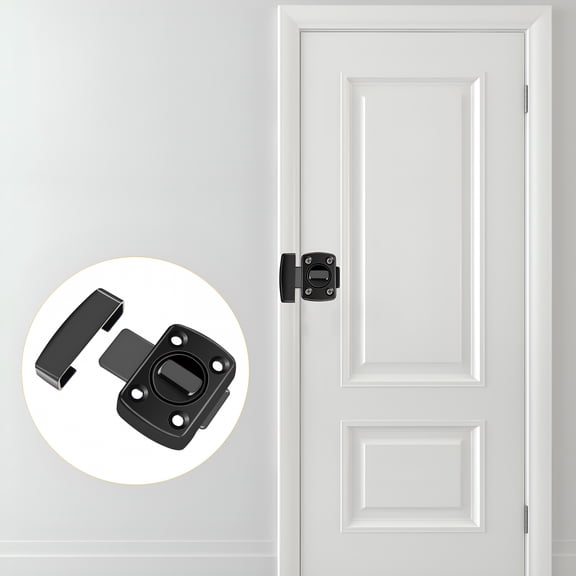 TALENO Door Latch Lock Slide Surface Bolt Sliding Doors Travel Black
