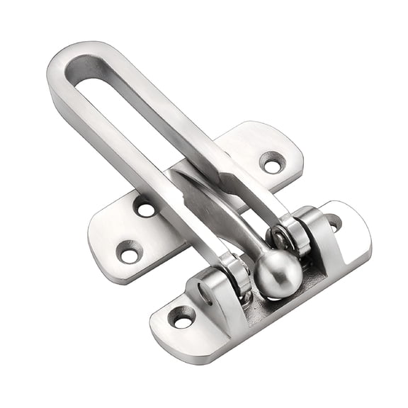 TALENO Door Reinforcement Lock, Solid Aluminum Alloy Swing Bar Latch, Home Security Front Door Guard for Child Safety and Ventilation (White)