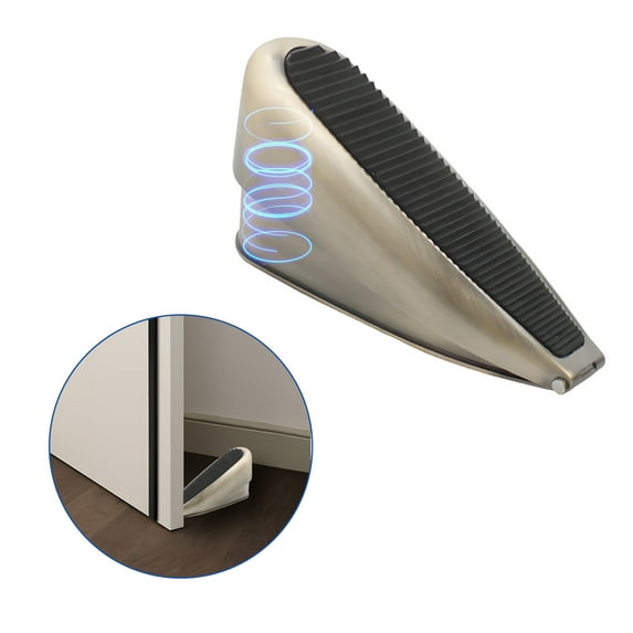 TALENO Door Stoppers for Bottom of Door,Spring Heightening Design Door Stoppers Heavy Duty,Not Effortless to Deform After Long-Term Use Door Stops,yellow