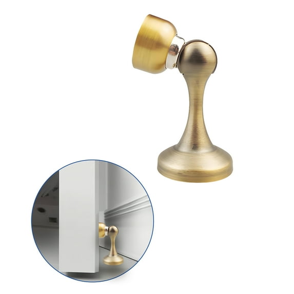 TALENO Door Stoppers for Bottom of Door,Stable and Not Effortless to Fall Off Magnetic Door Stop,Strong Magnetic Adsorption Security Door Stopper,yellow