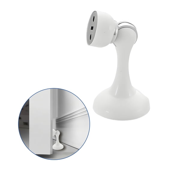 XIBUFE Not Easy Rust White Magnetic Door Stop with Screws