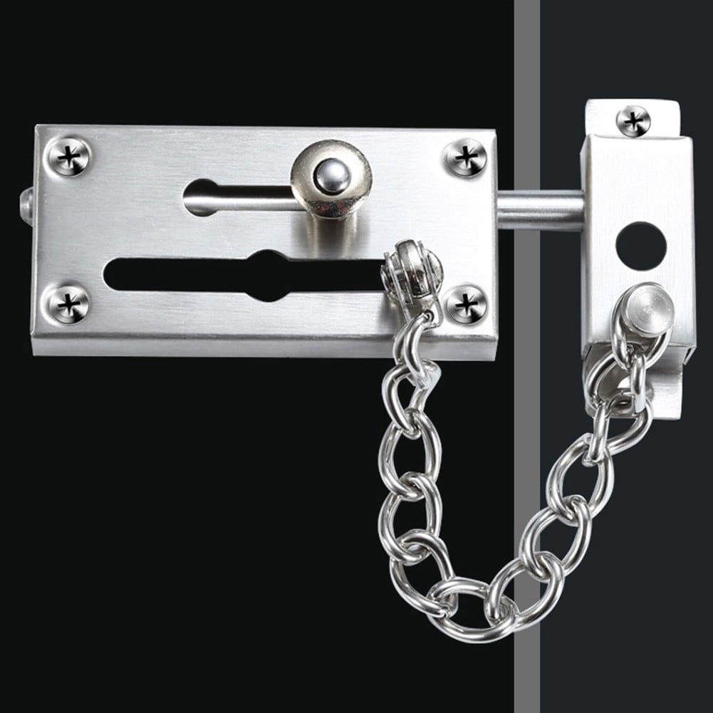 ZHZFKQ Heavy Duty Door Chain Lock With Bolt Security Latch for Entrance ...