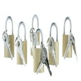 thumbnail image 1 of TALENO Mini Brass Padlocks Set of 6 With Key Lock All Purpose 1 1/4" Household Uses, 1 of 7