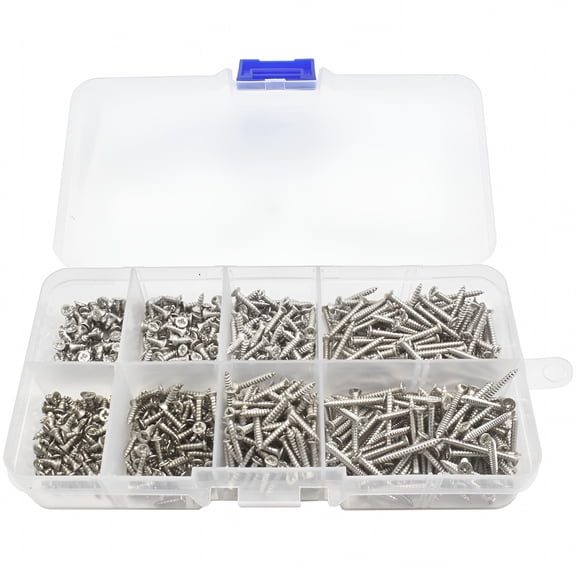 TALENO Screw Set Assorted Wood Screws Cross Self Tapping Kit Pan Head Repair Self-tapping Cabinet for Furniture