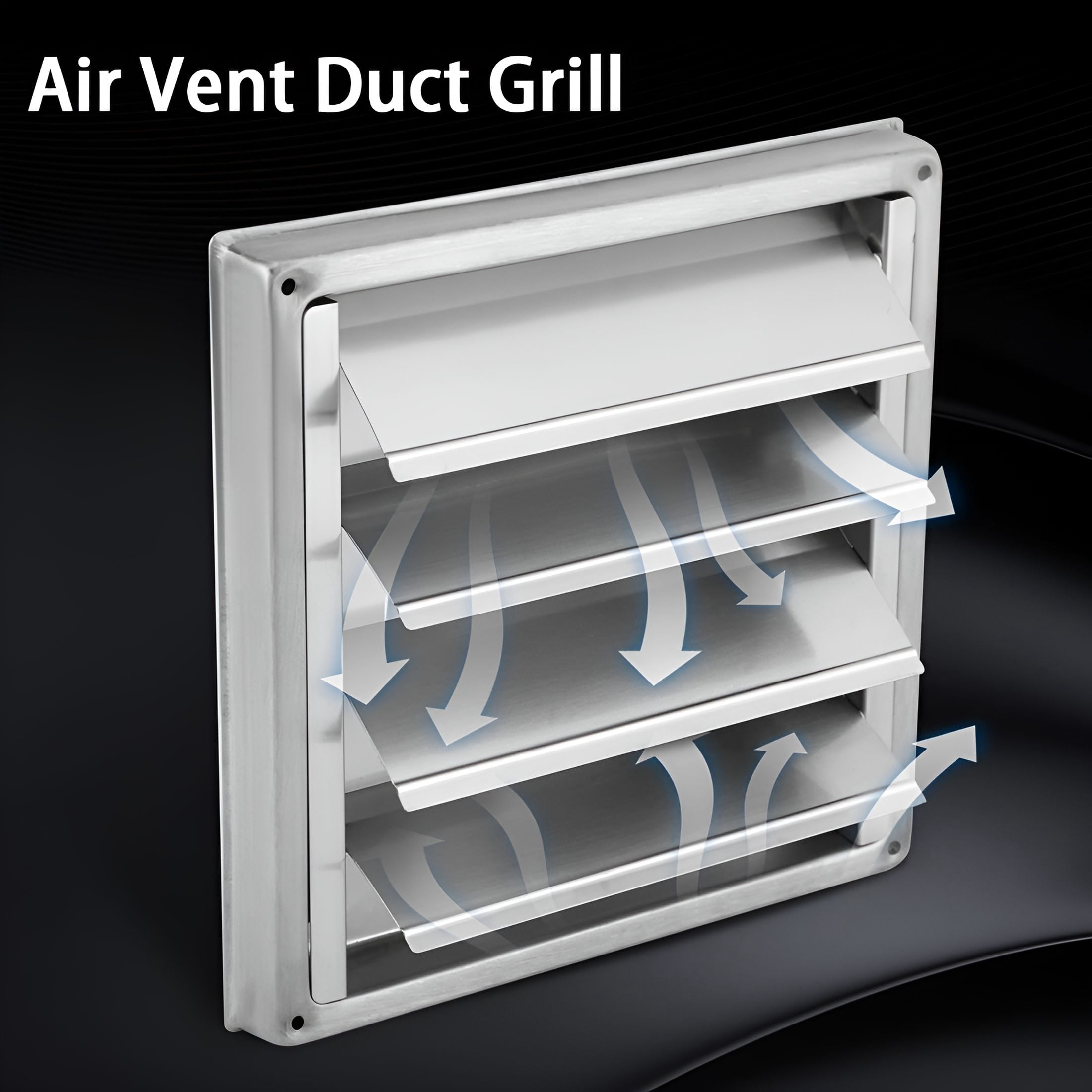 TALENO Stainless Steel External Air Vent Cover Metal Dryer Vent Cover ...