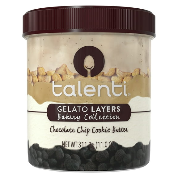 Talenti Gelato Layers Bakery Collection Chocolate Cookie Batter Frozen Desserts, 11 oz