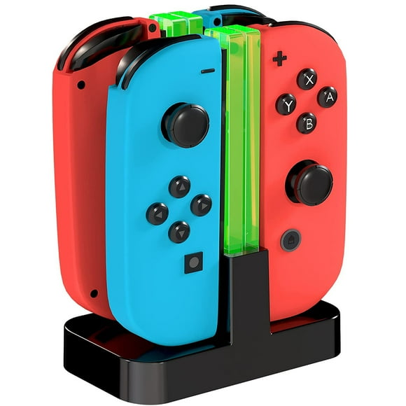 TALK WORKS Nintendo Switch Joycon Charger Station 4-Remote Joycon Charging Dock, LED