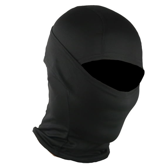 TALKVE Balaclava UV Protection Polyester Face Mask, Black