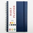 thumbnail image 1 of TALKVE Blue Undated Daily Planner, Hourly Spiral Schedule Notebook with Elastic Closure & Pocket, 100gsm No-Bleed Paper Portable To Do List for Work Home, 1 of 7