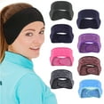 thumbnail image 1 of TALKVE Ear Warmer Headband Moisture Wicking Black, 1 of 8