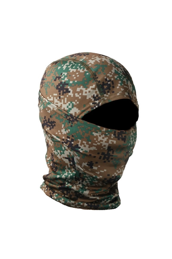 TALKVE Unisex Camouflage Print Balaclava Face Mask, Dustproof