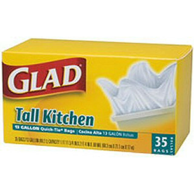 Glad Tall Kitchen Bags, QuickTie, 15 Bags
