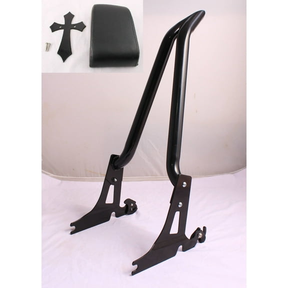 TALL SISSY BAR WITH PAD HARLEY SOFTAIL FATBOY FXST FXSTB FXSTS 2006-2017 1.5"