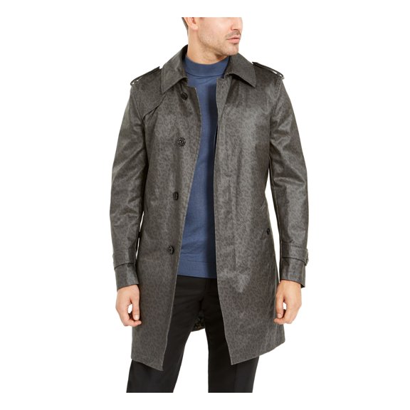 TALLIA Mens Black Raincoat L
