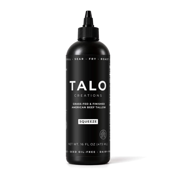 TALO Squeeze — Grass-Fed and Finished American Beef Tallow, 16 fl oz ...