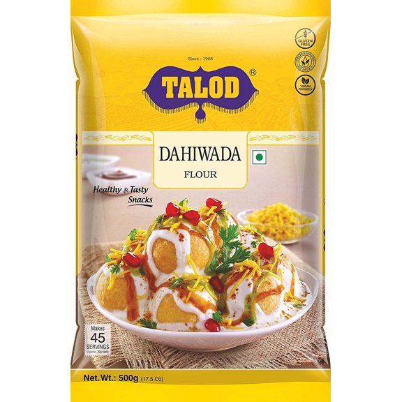TALOD Instant Dahiwada Flour Mix - 500 Grams (17.5oz)