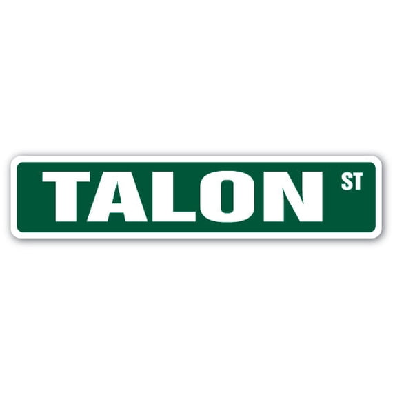 TALON Street Sign Childrens Name Room Sign | Indoor/Outdoor | 18" Wide