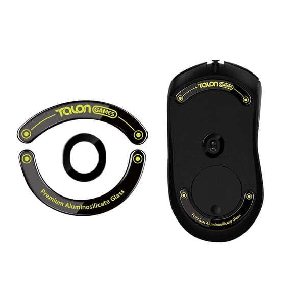 TALONGAMES Glass Mouse Feet Glass Skates For Logitech G403,G603,G703 Wireless Mouse, Black