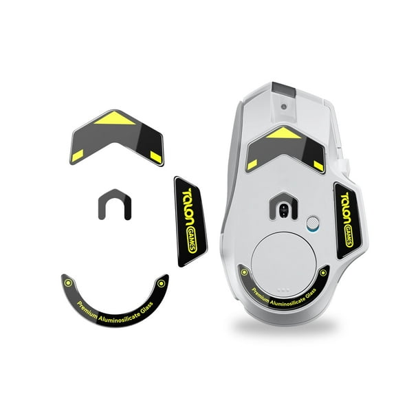 TALONGAMES Glass Mouse Feet Glass Skates For Logitech G502 X Wired / G502 X PLUS Wireless Mouse, Black