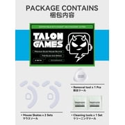 TALONGAMES Mouse Feet Skates For DeathAdder V3 PRO Wireless, Gray, 2Sets, 1 Pack