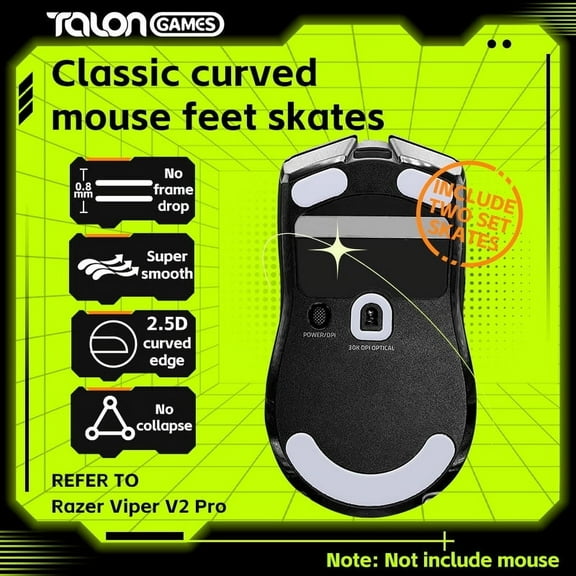 TALONGAMES Mouse Skates Compatible With Viper V2 Pro Wireless Gaming Mouse