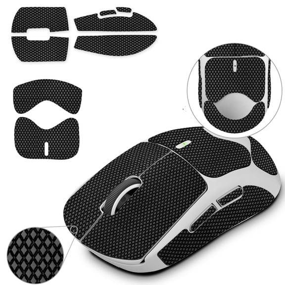 TALONGAMES Mouse Grip Tape for Logitech G PRO X Superlight 2C Wireless/ GPW4, Black, 1 Count, 1 Pack