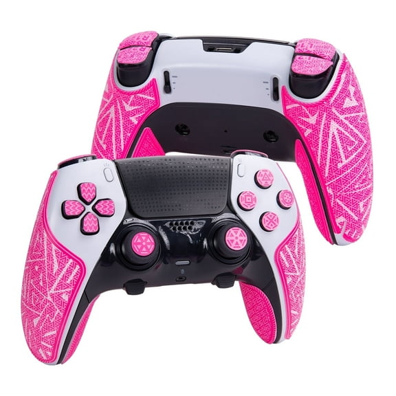 TALONGAMES Wireless Game Controller Grip Tape ELITE Version for PlayStation 5 Edge, Pink