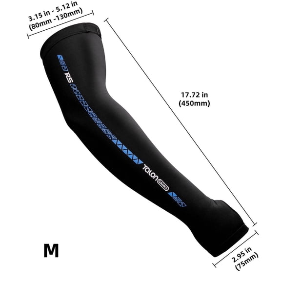 TALONGAMES Gaming Arm Sleeve - Black, Cooling Compression Sleeve with Thumbhole, Sweat-Wicking Quick-Dry Fabric for eSports Gamers, M Size