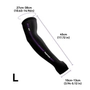 TALONGAMES eSports GT Arm Sleeve, External, Black+Purple, New, 1 Count, 1 Pack, L Size
