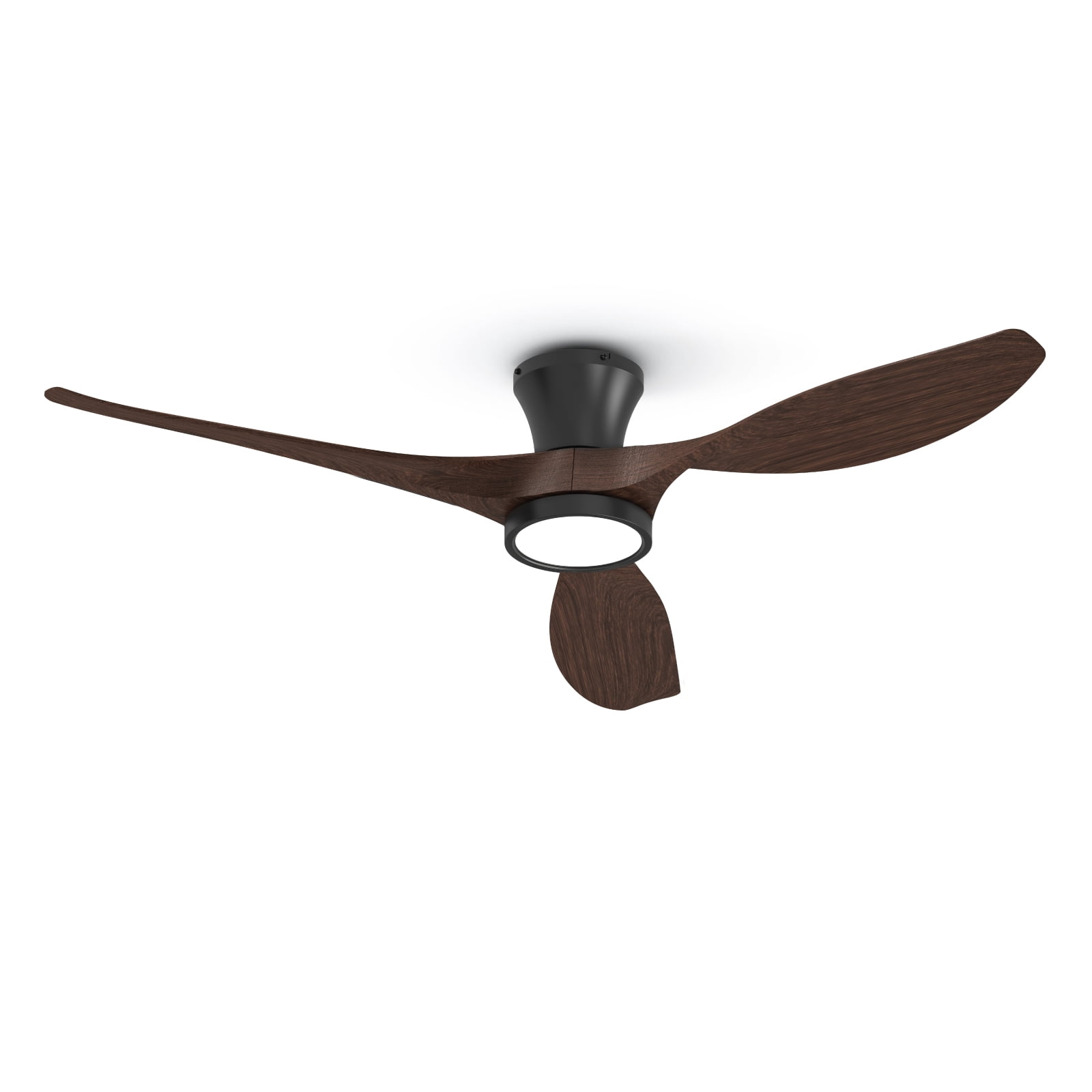 To Control Room Sign TALOYA 52 inch Flush Mount Ceiling Fans with Lights Remote Control ...