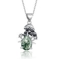 thumbnail image 1 of TALYKONG Moss Agate Mushroom Necklace Mothers Day Jewelry Gifts for Women Mom Daughter (Moss Agate Mushroom) C87, 1 of 2