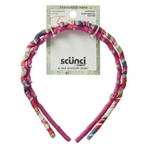 Scunci x Tamera Mowry Housley Wide-Tooth Comb Headbands, Multicolor, 2 Count