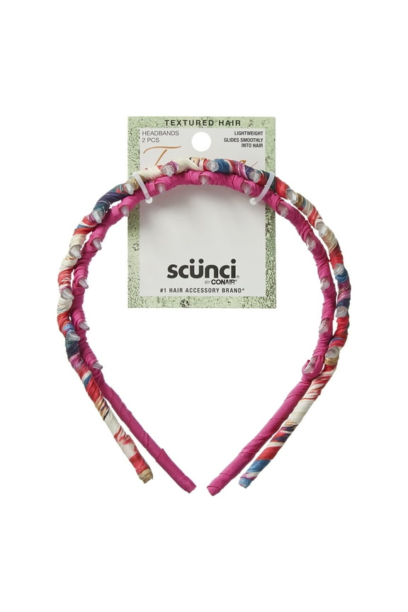 x Tamera Mowry Housley Wide-Tooth Comb Headbands, Multicolor, 2 Count