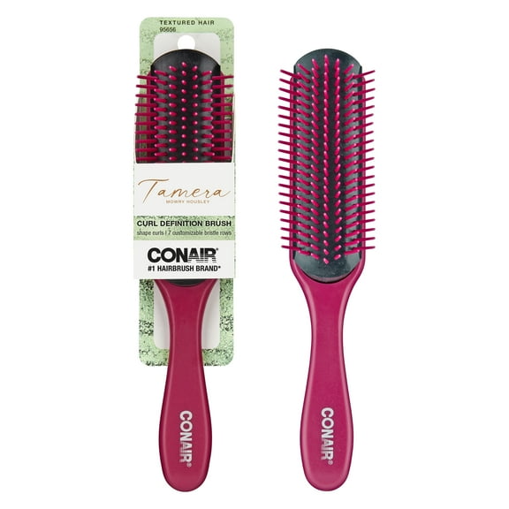 Conair x Tamera Mowry Housley Curl Definition Hair Brush, Red