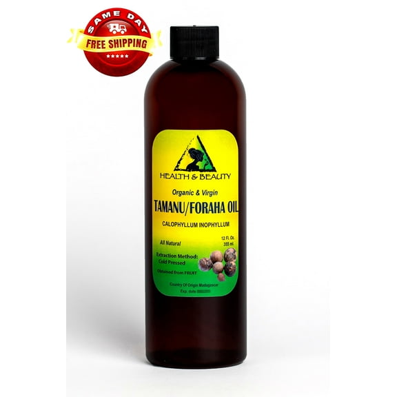 TAMANU / FORAHA OIL ORGANIC UNREFINED VIRGIN COLD PRESSED RAW PREMIUM PURE 24 OZ