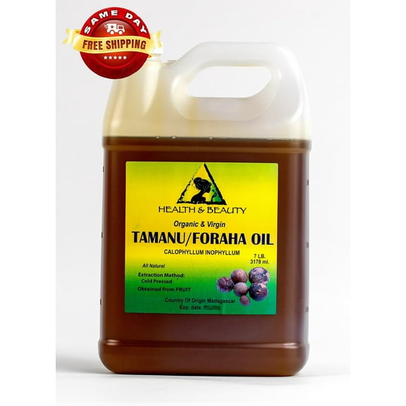TAMANU / FORAHA OIL ORGANIC UNREFINED VIRGIN COLD PRESSED RAW PREMIUM PURE 7 LB
